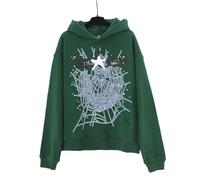 FDTURES 2024 Sp5de Pareja De Moda Masculina Y Femenina Estrella Sudadera Estampada con Capucha De Espuma-color10||L