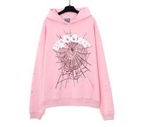 FDTURES 2024 Sp5de Pareja De Moda Masculina Y Femenina Estrella Sudadera Estampada con Capucha De Espuma-color9||XL