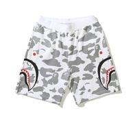 FDTURES 24ss Fashion Sports Hip Hop Bottom Pants Bap Shark Camuflaje Youth Leisure Shorts Medianos Pantalones Cortos De Algodón para Hombres-color1||M
