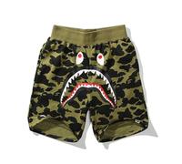 FDTURES 24ss Fashion Sports Hip Hop Bottom Pants Bap Shark Camuflaje Youth Leisure Shorts Medianos Pantalones Cortos De Algodón para Hombres-color13||S