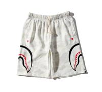 FDTURES 24ss Fashion Sports Hip Hop Bottom Pants Bap Shark Camuflaje Youth Leisure Shorts Medianos Pantalones Cortos De Algodón para Hombres-color3||L