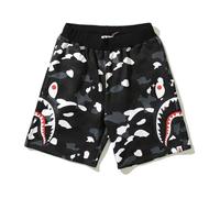 FDTURES 24ss Fashion Sports Hip Hop Bottom Pants Bap Shark Camuflaje Youth Leisure Shorts Medianos Pantalones Cortos De Algodón para Hombres-color11||M