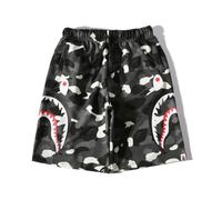 FDTURES 24ss Fashion Trends Bajo Bap Shark Camuflaje Youth Leisure Shorts Medianos Pantalones Cortos De Algodón para Hombres-color9||L