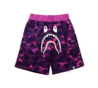 FDTURES 24ss Pantalones Deportivos Casuales Bap Tiburón Camuflaje Juvenil Pantalones Cortos Casuales Pantalones Cortos Medianos Hombres Pantalones Cortos De Algodón-color2||S