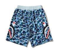 FDTURES 24ss Pantalones Deportivos Casuales Bap Tiburón Camuflaje Juvenil Pantalones Cortos Casuales Pantalones Cortos Medianos Hombres Pantalones Cortos De Algodón-color6||S