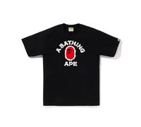 FDTURES Blusa Casual De Moda 24ss Bap Camiseta De Manga Corta para Deportes De Ocio Masculinos Y Femeninos De Doble Hilo De Algodón De Moda para Parejas Largas-color13||M