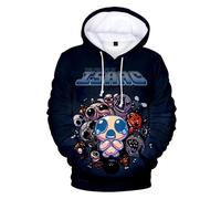 FDTURES Nueva Animación Kawaii The Binding of Isaac Sudadera con Capucha Hombre Y Mujer Sudadera con Capucha Manga Big Hip Hop Niño Y Niña Sudadera con Capucha Niño-color2||XXL