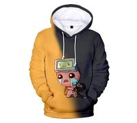 FDTURES Nueva Animación Kawaii The Binding of Isaac Sudadera con Capucha Hombre Y Mujer Sudadera con Capucha Manga Big Hip Hop Niño Y Niña Sudadera con Capucha Niño-color1||XS