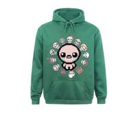 FDTURES Sudadera con Capucha Kawaii Gráfica The Binding of Isaac Cute Character Guppy 's Cat Winter Fleece con Capucha color4||M