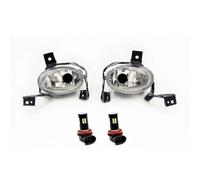 FDUESAJIF Faros Antiniebla Para CRV CR-V III RE1 RE2 RE4 2010 2011 Lámpara Antiniebla Parachoques Delantero Coche Luz Halógena LED Con Lente Cristal Antiniebla Delantero(LED Pair)