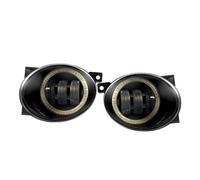 FDUESAJIF Faros Antiniebla Para VW Para Beetle 5C1/5C7 Para Convertible 11-19 2 X Luz Antiniebla LED Con Ojo Ángel DRL 9006 Luz Antiniebla Coche Conducción Antiniebla Delantero(White and Yellow)