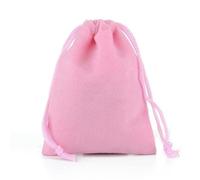 FDWDOL 10 bolsas de terciopelo con cordón, bolsas de terciopelo para embalaje de joyería, bolsas de regalo, se pueden personalizar 5x7 cm, 7x9/8x10/9x12/10X15/15X20CM-rosa-7X9CM-10PCS