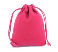 FDWDOL 10 bolsas de terciopelo con cordón, bolsas de terciopelo para embalaje de joyería, bolsas de regalo, se pueden personalizar 5x7 cm, 7x9/8x10/9x12/10X15/15X20CM-Rose-10X15CM-10PCS