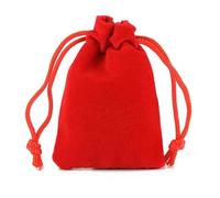 FDWDOL 10 bolsas de terciopelo con cordón, bolsas de terciopelo para embalaje de joyería, bolsas de regalo, se pueden personalizar 5x7 cm, 7x9/8x10/9x12/10X15/15X20CM-rojo-15X20CM-10PCS
