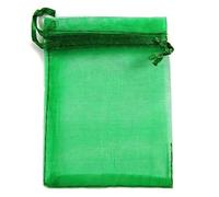 FDWDOL 50 bolsas de organza para embalaje de joyas, regalos, dulces, bodas, fiestas, regalos, bolsas dibujables, bolsas para dulces, 50 unidades, verde, 2.0 x 2.8 in