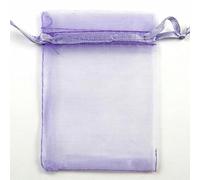 FDWDOL 50 bolsas de organza para embalaje de joyas, regalos, dulces, bodas, fiestas, regalos, bolsas dibujables, bolsas para dulces, 50 unidades, color morado claro, 2.0 x 2.8 in
