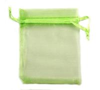 FDWDOL 50 bolsas de organza para embalaje de joyas, regalos, dulces, bodas, fiestas, regalos, bolsas dibujables, bolsas para dulces, 50 unidades, color verde fruta, 2.0 x 2.8 in