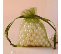 FDWDOL 50 bolsas de organza para embalaje de joyas, regalos, dulces, bodas, fiestas, regalos, bolsas dibujables, bolsas para dulces, 50 unidades, verde oliva, 2.8 x 3.5 in