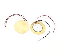 FDXGYH 20 unidades de 35 mm piezoeléctrico pastilla transductor de contacto, micrófono de contacto, sensor de sonido, amplificadores piezoeléctricos, discos con 4 cables para guitarra acústica, tambor