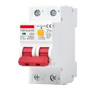 FDYZCIYI Mini disyuntor RCBO AC220V 110V con protección contra Fugas RCD 2P 16A 20A 32A 63A Interruptor de Potencia Protección contra Cortocircuitos 1 Unidad(16a)