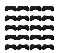 FDzkrtvm Almohadillas autoadhesivas para el talón, Almohadillas for el talón Piel Negra 1-10 pares de plantillas esponja adhesivas ajustan tamaño los zapatos tacón alto(Black 1pairs)