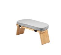 FDzkrtvm Banco de meditación bambú y Madera | Meditación multicolor en interiores y exteriores: cómodo soporte for sentarse(Grey)