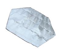 FDzkrtvm Esterilla de Aluminio para Tienda de campaña, Estera de Camping Papel Aluminio, Manta Picnic Plegable, Aislante, Blanco, 240x240x0,1 cm