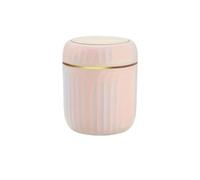 FDzkrtvm Papelera con tapa a presión mini, Mini bote de basura escritorio, apilable, multicolor, 13x16 cm, for oficina, dormitorio, sala estar, estudio(Pink)