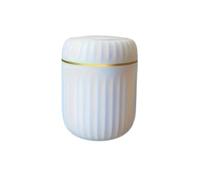 FDzkrtvm Papelera con tapa a presión mini, Mini bote de basura escritorio, apilable, multicolor, 13x16 cm, for oficina, dormitorio, sala estar, estudio(White)