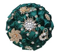 FDzkrtvm Ramo de Novia Raso con pedrería Dorada | Accesorio de boda nupcial multicolor: adornos de diamantes de imitación brillantes(Color 14)
