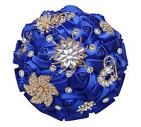 FDzkrtvm Ramo de Novia Raso con pedrería Dorada | Accesorio de boda nupcial multicolor: adornos de diamantes de imitación brillantes(Color 19)