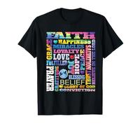 Fe Amor Paz Alegría Bendición Salvación Oración Creencia Esperanza Camiseta