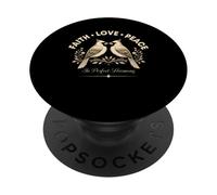 Fe Amor Paz Armonía Aves Cardenales del Norte PopSockets PopGrip Adhesivo