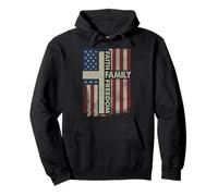Fe Bandera de Estados Unidos Cristiano Religioso Dios Jesús Hombres Mujeres Niños Sudadera con Capucha