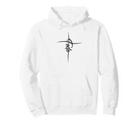 Fe - Cita Positiva basada en la Biblia Cruz Cristiana (Italiano) Sudadera con Capucha