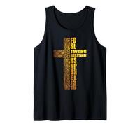 Fe Cristiana Biblia Escritura Dios amó al Mundo Cruz Camiseta sin Mangas
