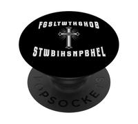Fe Cristiana Biblia Escritura Dios amó al Mundo Cruz PopSockets PopGrip Adhesivo