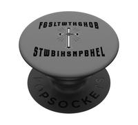 Fe Cristiana Biblia Escritura Dios amó al Mundo Cruz PopSockets PopGrip Adhesivo