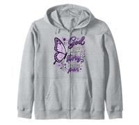 Fe Cristiana Dios Sigue escribiendo tu Historia Mariposa Sudadera con Capucha
