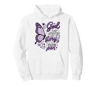 Fe Cristiana Dios Sigue escribiendo tu Historia Mariposa Sudadera con Capucha