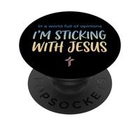 Fe Cristiana Humor Amor Jesús Cita PopSockets PopGrip Adhesivo