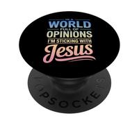 Fe Cristiana Humor Amor Jesús PopSockets PopGrip Adhesivo