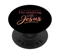 Fe Cristiana Humor Amor Jesús PopSockets PopGrip Adhesivo