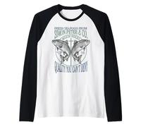 Fe Cristiana Jesús Simón Pedro Divertido Marisco Versículo Camiseta Manga Raglan