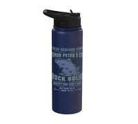 Fe Cristiana Jesús Simón Pedro Divertido Marisco Versículo Stainless Steel Insulated Water Bottle