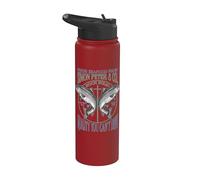 Fe Cristiana Jesús Simón Pedro Divertido Marisco Versículo Stainless Steel Insulated Water Bottle