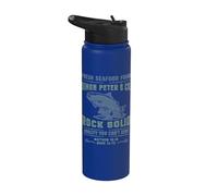Fe Cristiana Jesús Simón Pedro Divertido Marisco Versículo Stainless Steel Insulated Water Bottle