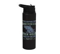 Fe Cristiana Jesús Simón Pedro Divertido Marisco Versículo Stainless Steel Insulated Water Bottle