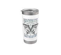 Fe Cristiana Jesús Simón Pedro Divertido Marisco Versículo Vaso térmico de acero inoxidable de doble pared