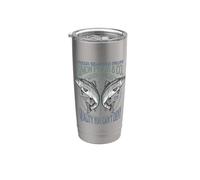 Fe Cristiana Jesús Simón Pedro Divertido Marisco Versículo Vaso térmico de acero inoxidable de doble pared